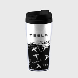 Термокружка-непроливайка [Tesla] - Black & White