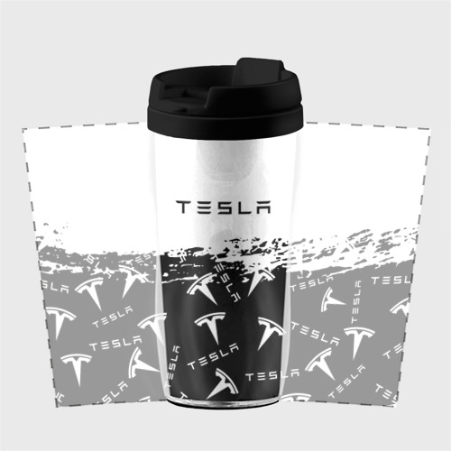 Термокружка-непроливайка [Tesla] - Black & White, цвет черный - фото 2