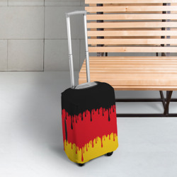 Чехол для чемодана 3D Флаг Германии потёки - фото 2