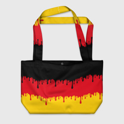 Пляжная сумка 3D Флаг Германии (потёки)