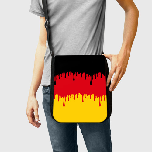 Сумка через плечо Флаг Германии (потёки) - фото 2