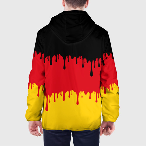 Мужская куртка 3D Флаг Германии потёки, цвет 3D печать - фото 5