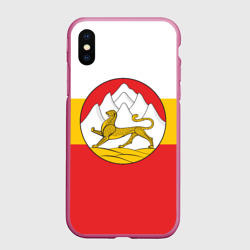 Чехол для iPhone XS Max матовый Северная Осетия Алания Флаг