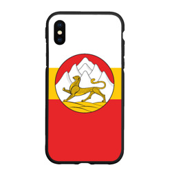 Чехол для iPhone XS Max матовый Северная Осетия Алания Флаг
