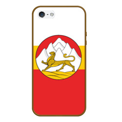 Чехол для iPhone 5/5S матовый Северная Осетия Алания Флаг