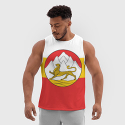 Мужская спортивная майка 3D Северная Осетия Алания Флаг - фото 2