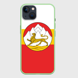 Чехол для iPhone 14 Северная Осетия Алания Флаг