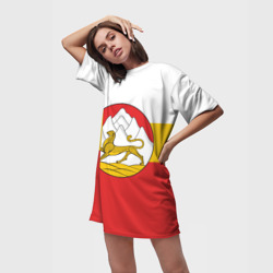 Платье-футболка 3D Северная Осетия Алания Флаг - фото 2