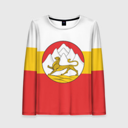 Женский лонгслив 3D Северная Осетия Алания Флаг