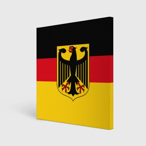 Холст квадратный Германия - флаг Germany