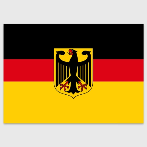 Поздравительная открытка Германия - флаг Germany