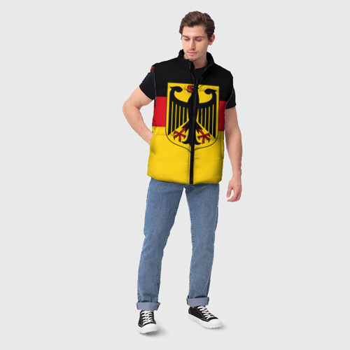 Мужской жилет утепленный 3D Германия - Germany, цвет красный - фото 5