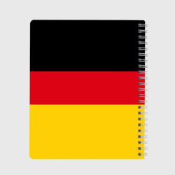 Тетрадь с принтом Германия — Germany для любого человека, вид сзади №1. Цвет основы: крупная клетка