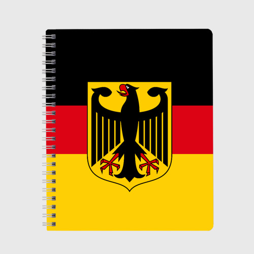 Тетрадь с принтом Германия - Germany, вид спереди №1