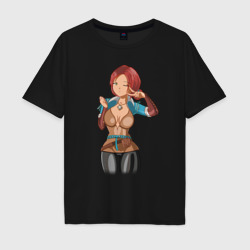 Мужская футболка хлопок Oversize Triss Merigold by sexygirlsdraw