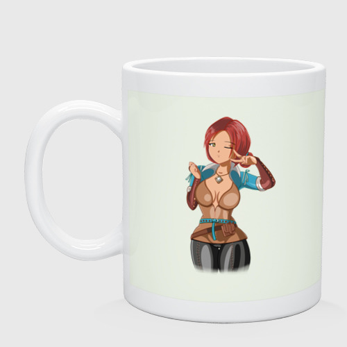 Кружка керамическая Triss Merigold by sexygirlsdraw, цвет фосфор