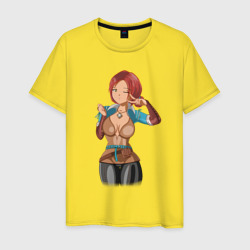 Мужская футболка хлопок Triss Merigold by sexygirlsdraw