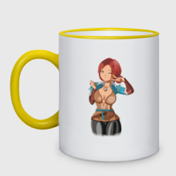 Кружка двухцветная Triss Merigold by sexygirlsdraw