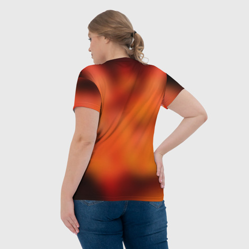 Женская футболка 3D Пламенная Бригада Пожарных Shinra Kusakabe, цвет 3D печать - фото 7