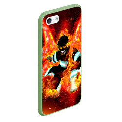 Чехол для iPhone 5/5S матовый Пламенная Бригада Пожарных Shinra Kusakabe - фото 2