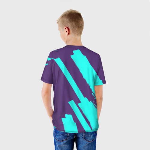 Детская футболка 3D с принтом |Джинкс | Arcane|, вид сзади #2
