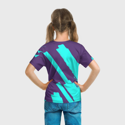 Детская футболка 3D с принтом |Джинкс | Arcane|, вид сзади #2