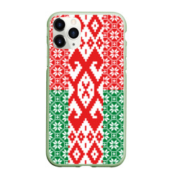 Чехол для iPhone 11 Pro матовый Белоруссия Обережные Узоры Алатырь