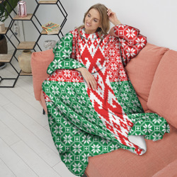 Плед с рукавами Белоруссия Обережные Узоры Алатырь - фото 2