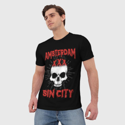 Мужская футболка 3D Amsterdam Амстердам - фото 2