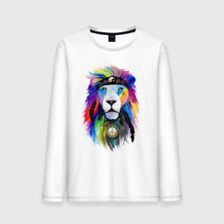 Мужской лонгслив хлопок Color lion! Neon!