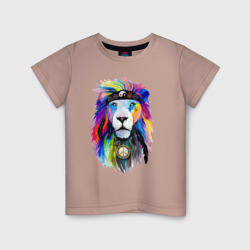 Детская футболка хлопок Color lion! Neon!