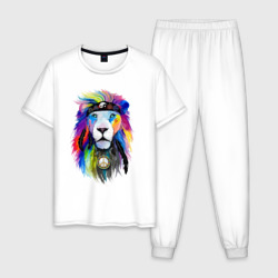 Мужская пижама хлопок Color lion! Neon!