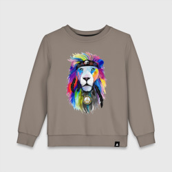 Детский свитшот хлопок Color lion! Neon!