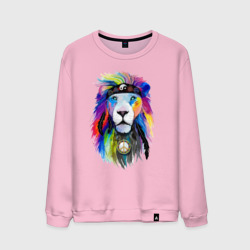 Мужской свитшот хлопок Color lion! Neon!