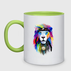 Кружка двухцветная Color lion! Neon!