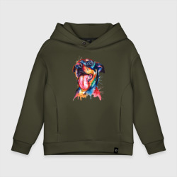 Детское худи Oversize хлопок Color rottweiler