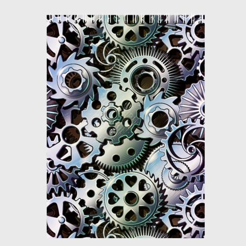 Скетчбук Стимпанк шестеренки Steampunk