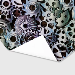 Бумага для упаковки 3D Стимпанк шестеренки Steampunk - фото 2