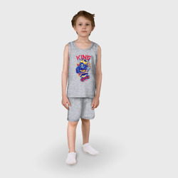 Детская пижама с шортами хлопок Пёс король скейтборда - фото 2