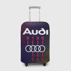 Чехол для чемодана 3D Audi - коробка Глитч