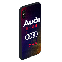 Чехол для iPhone XS Max матовый Audi - коробка Глитч - фото 2