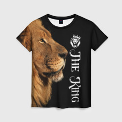 Женская футболка 3D Лев король lion king