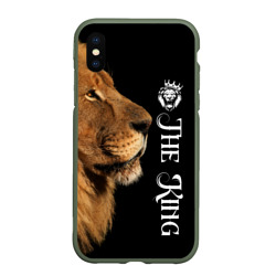 Чехол для iPhone XS Max матовый Лев король lion king