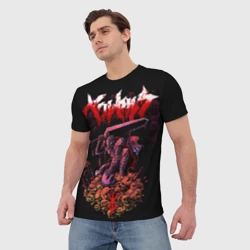 Мужская футболка 3D Берсерк на черепах Berserk Клеймо - фото 2