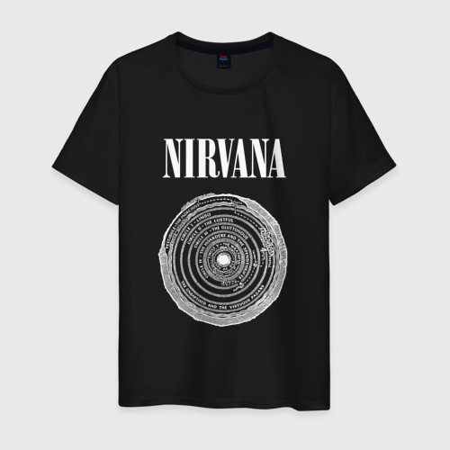Мужская футболка хлопок Nirvana Нирвана Круги ада, цвет черный