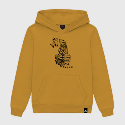 Женская толстовка хлопок Тигр со спины