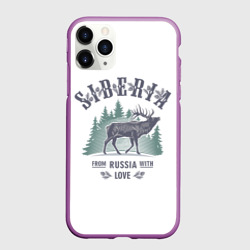 Чехол для iPhone 11 Pro матовый Siberia из России с Любовью