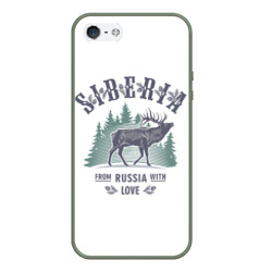 Чехол для iPhone 5/5S матовый Siberia из России с Любовью