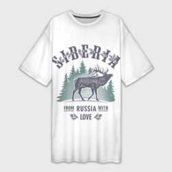 Платье-футболка 3D Siberia из России с Любовью