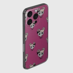 Чехол для iPhone 16 Pro Max силиконовый с защитой камеры Ниндзя-мыши. Клинок, рассекающий демонов. Kimetsu no Yaiba - фото 2